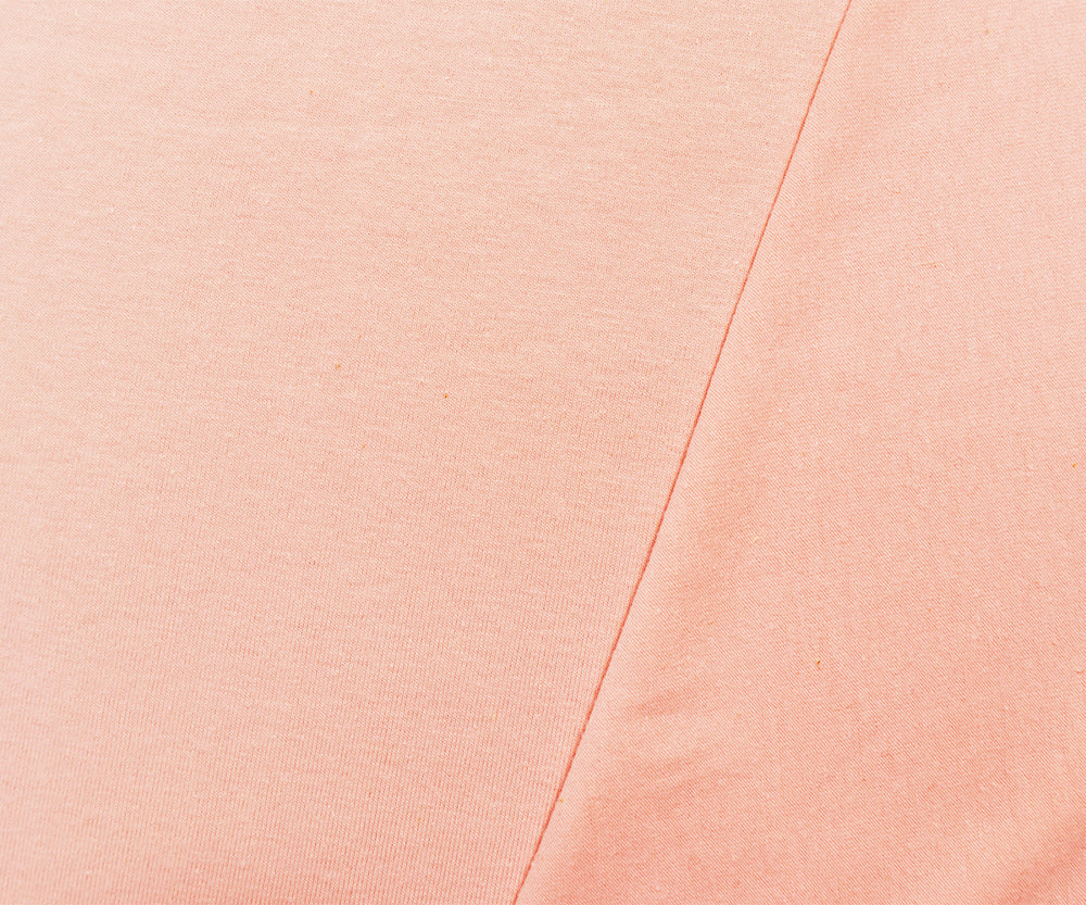 1 Yard Soft Light Orange Cotton Spandex Jersey Knit Fabric, Comfortable for Everyday Apparel, 60 Inches Wide