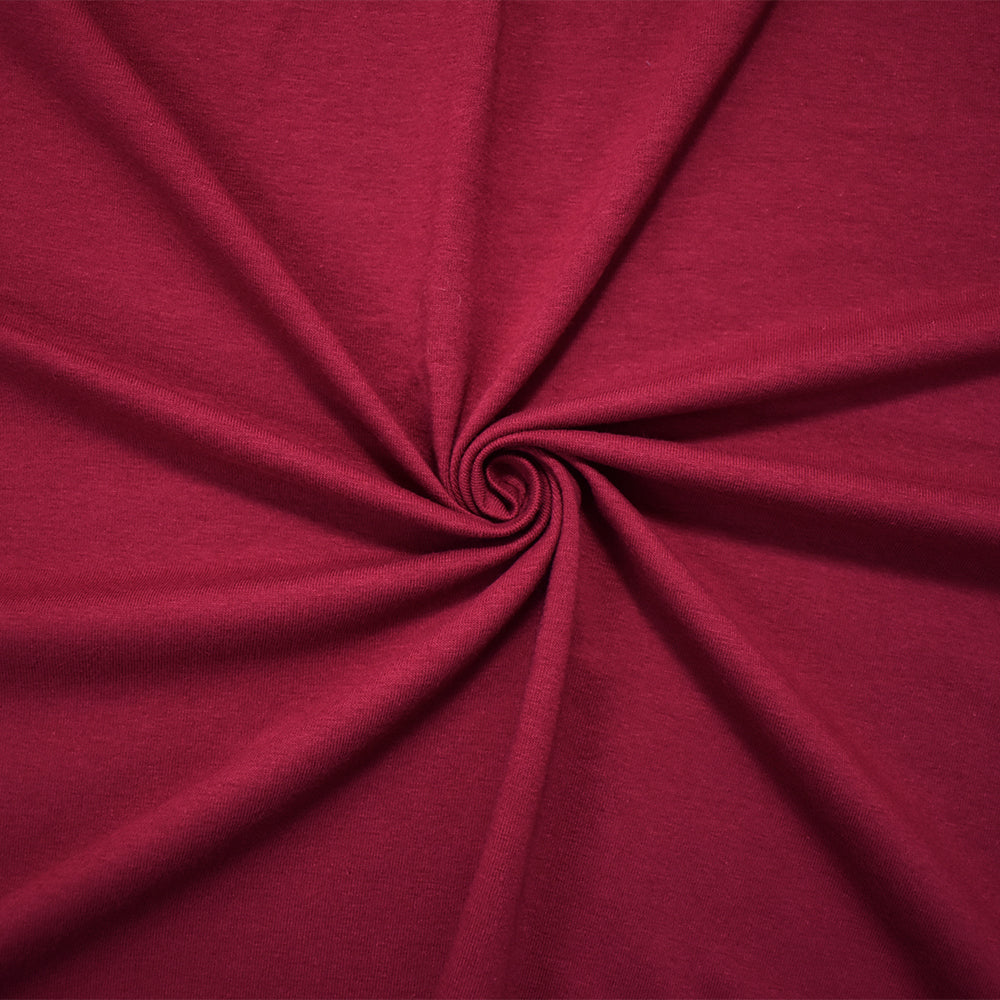 1 Yard Cherry Red Cotton Spandex Jersey Knit Fabric Stretch Apparel 62 Inches Width