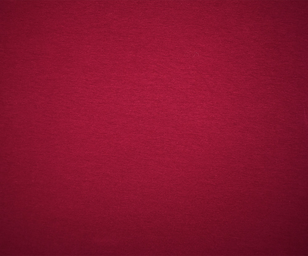 1 Yard Cherry Red Cotton Spandex Jersey Knit Fabric Stretch Apparel 62 Inches Width