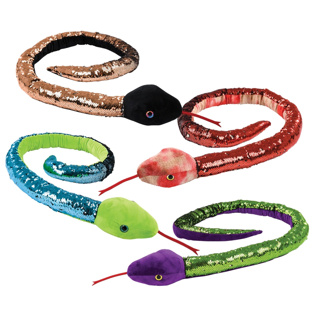 Sequin Snake Plush Toy (1 PC)