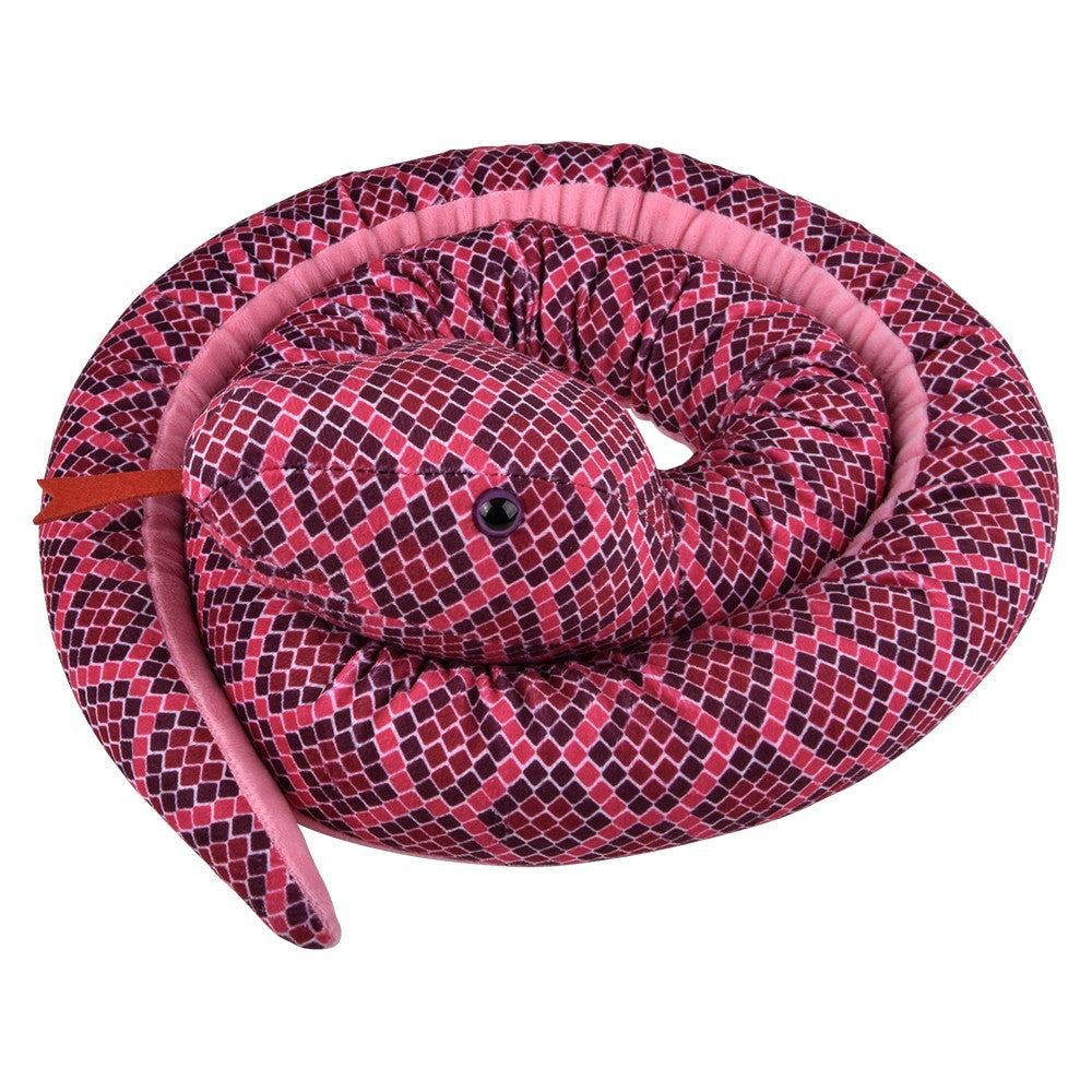 Glow In Dark Diamond Back Snake Plush 67"
