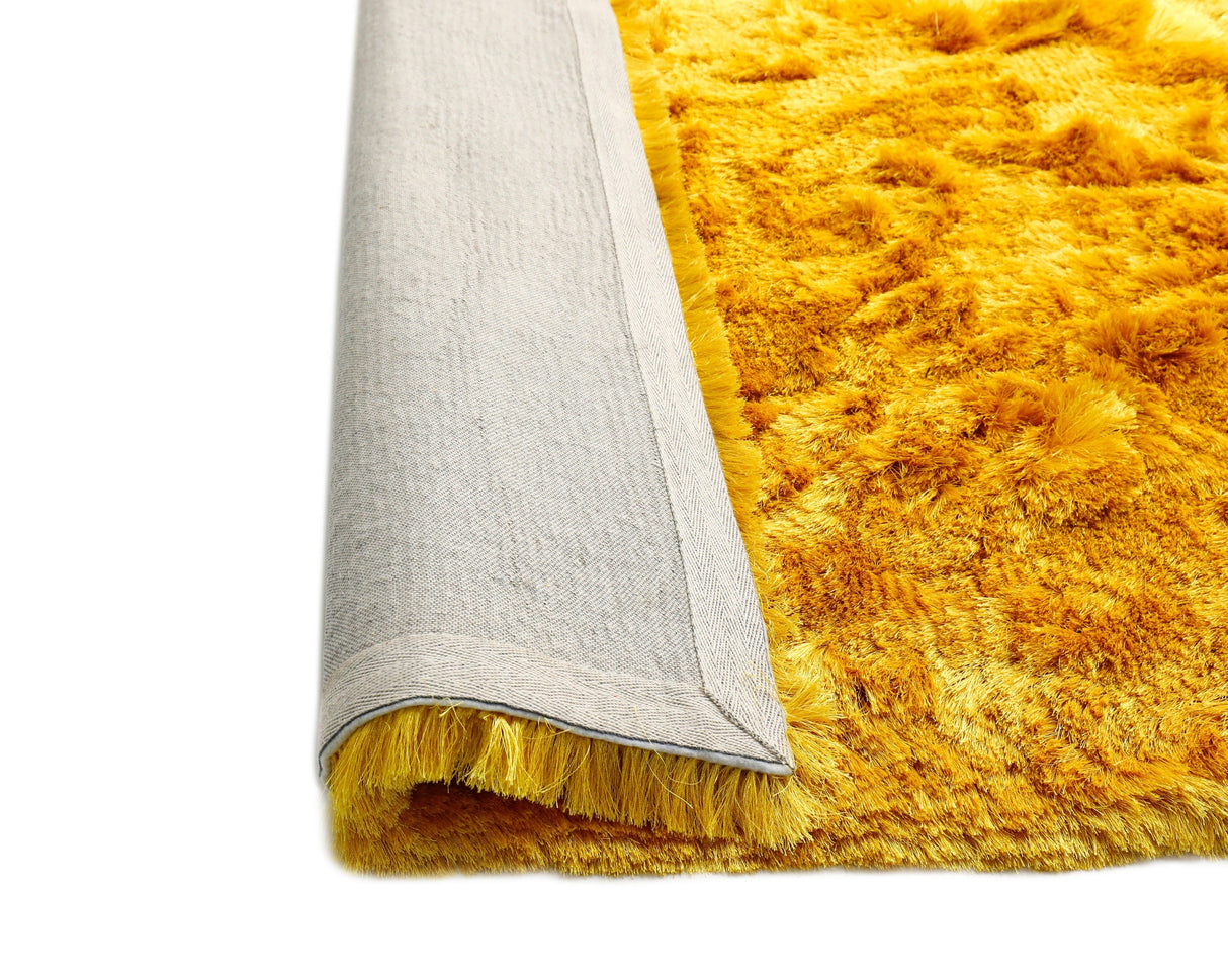 Brisa Shag Viscose Polyester Fabric - Aspen Gold Shag, 2" Pile Height (1 Yard)