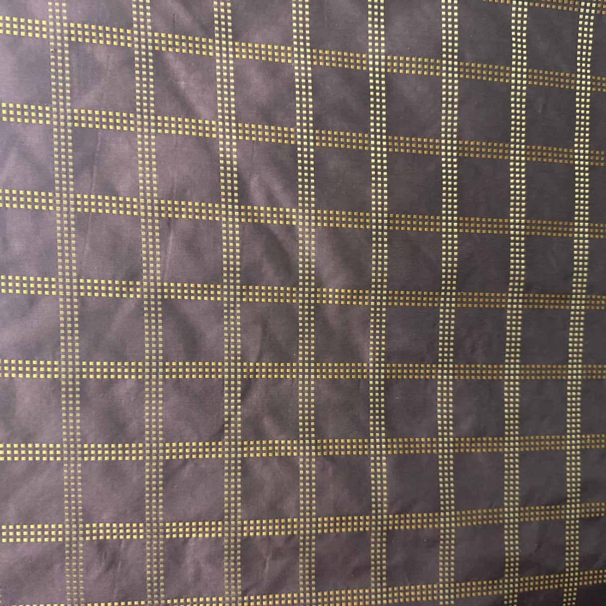 Astra Fabric Silk Fabric - Dotted Squared Stripe, 54" Width (1 Yard)