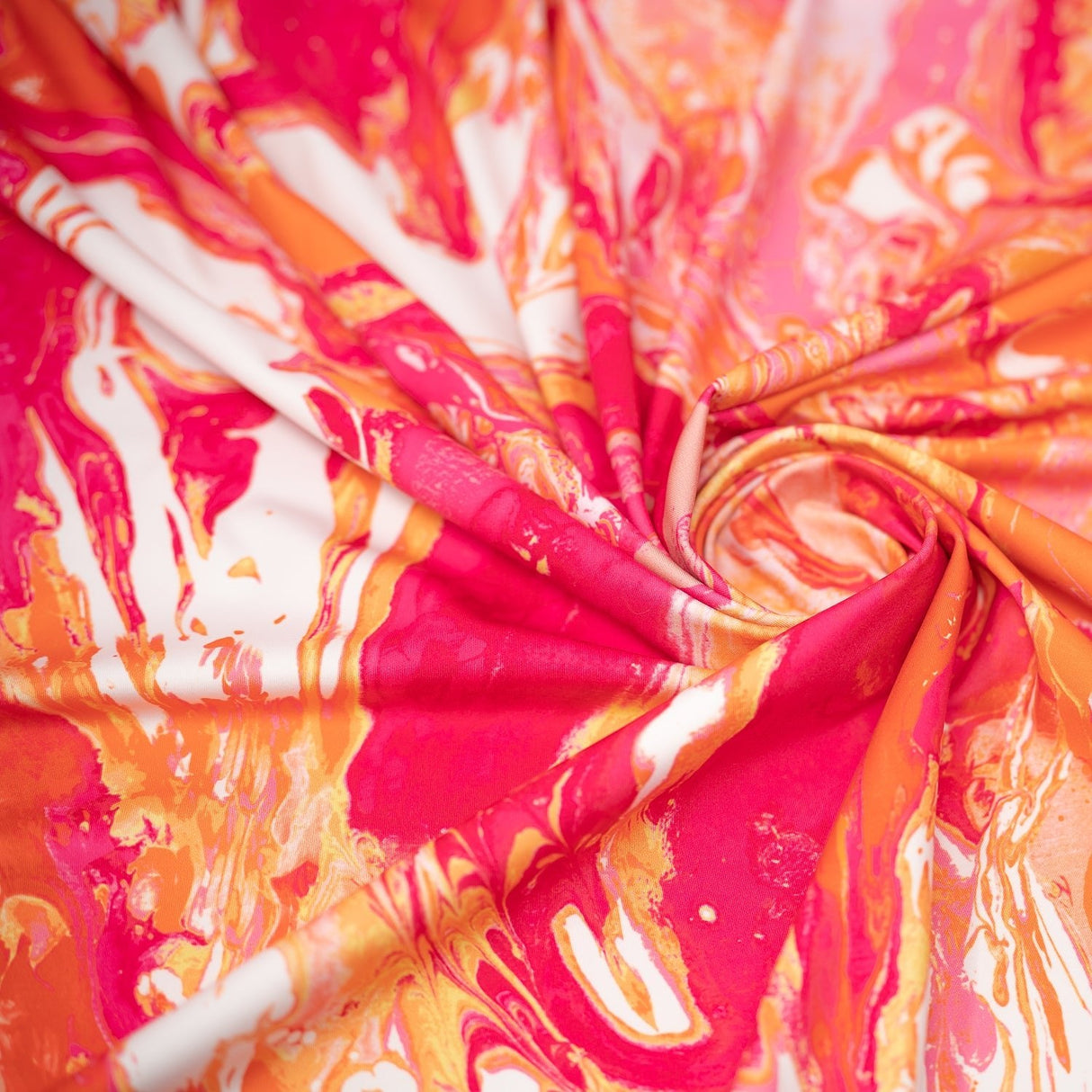 Printed Recycled Polyester Spandex Fabric
