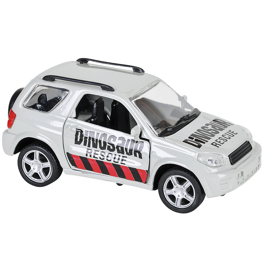 Dinosaur Die-Cast Rover and Helicopter Set