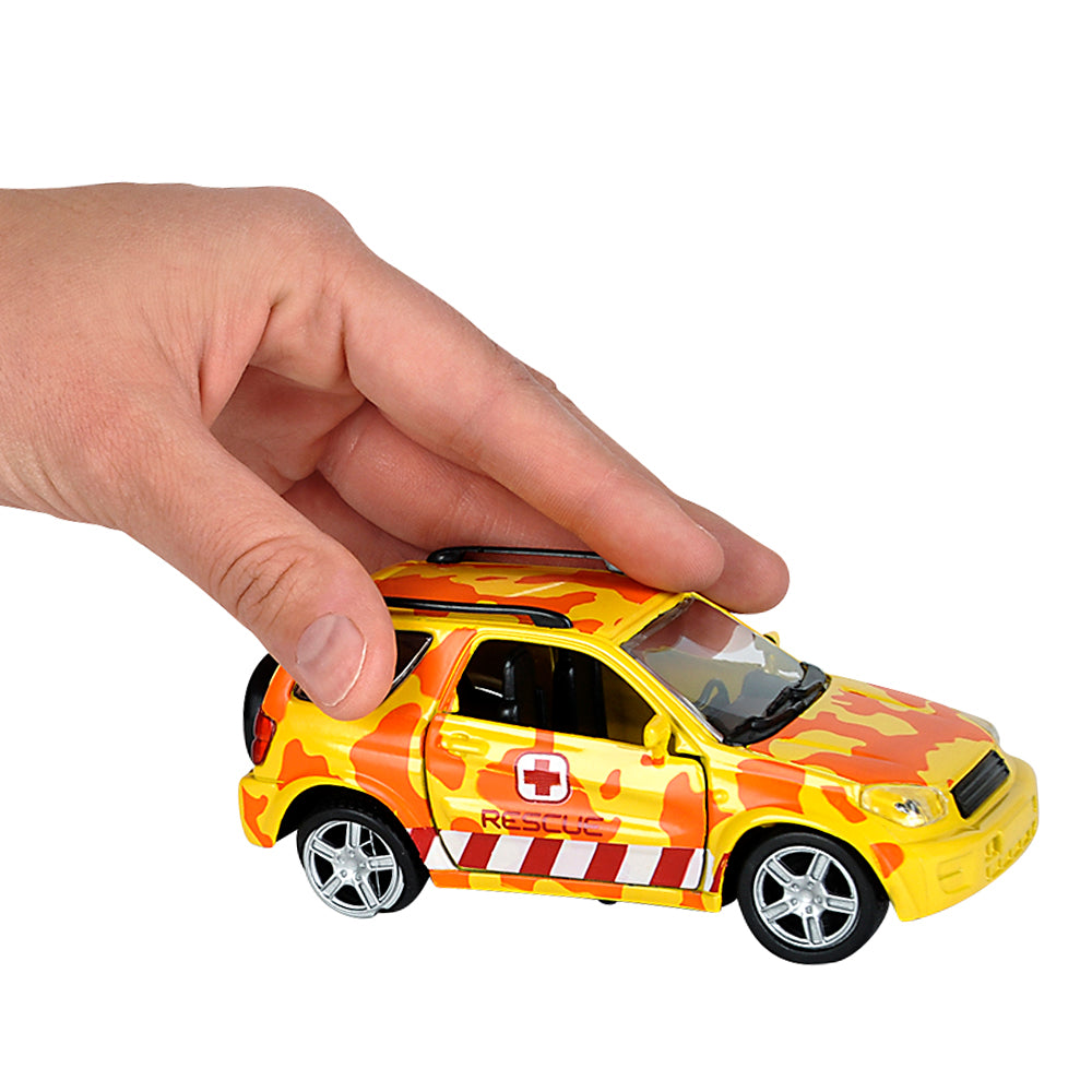 Safari Die-Cast Rover and Helicopter Set