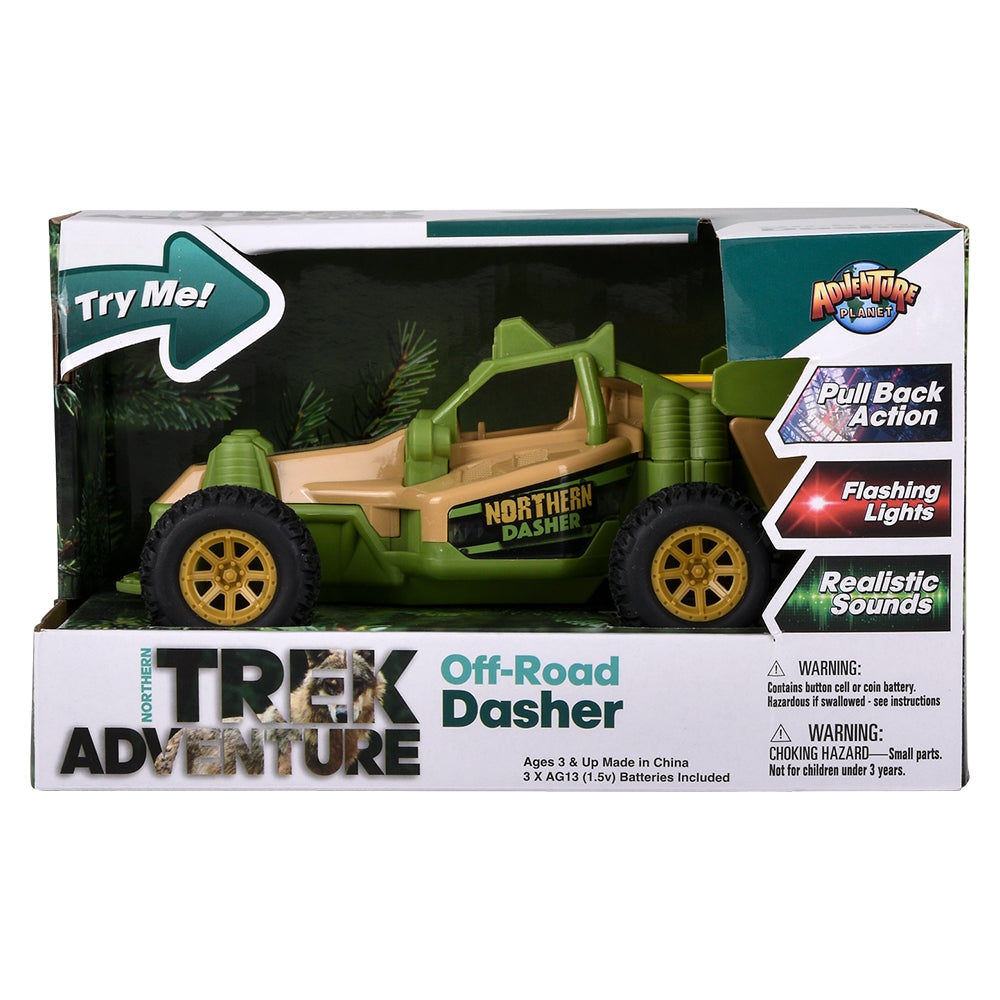 Off-Road Dasher Northern Trek Pull Back Vehicle (7")