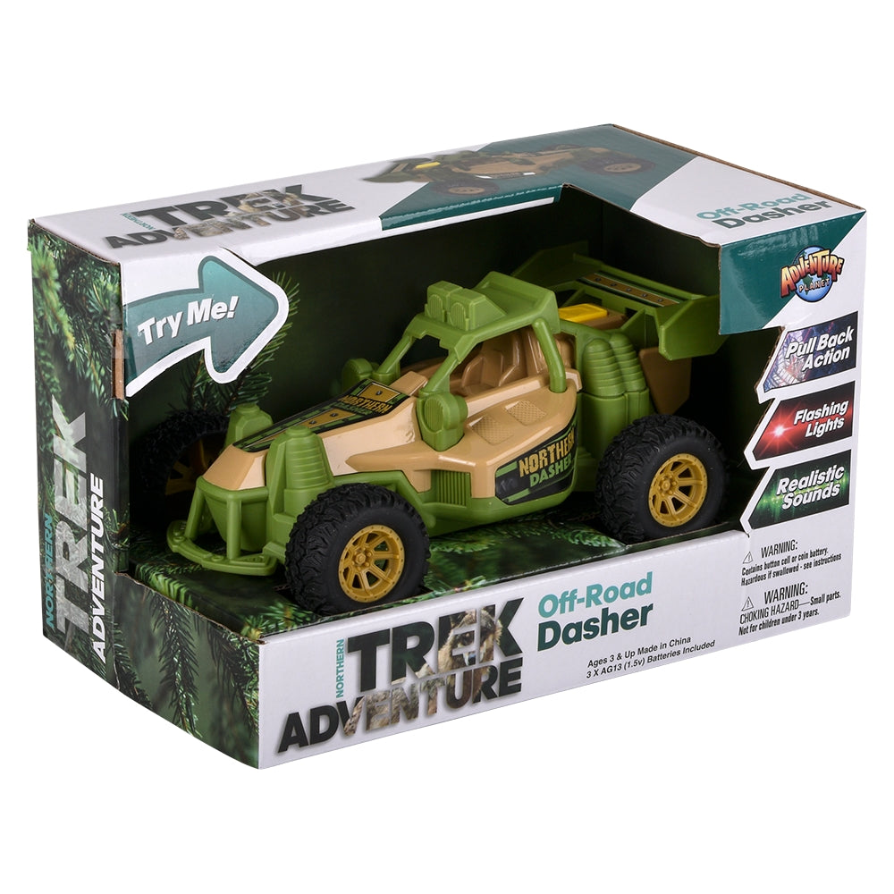 Off-Road Dasher Northern Trek Pull Back Vehicle (7")