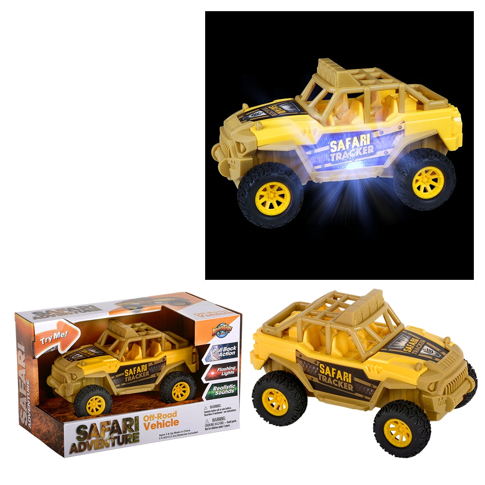 Safari Off-Road Vehicle with Lights and Sound