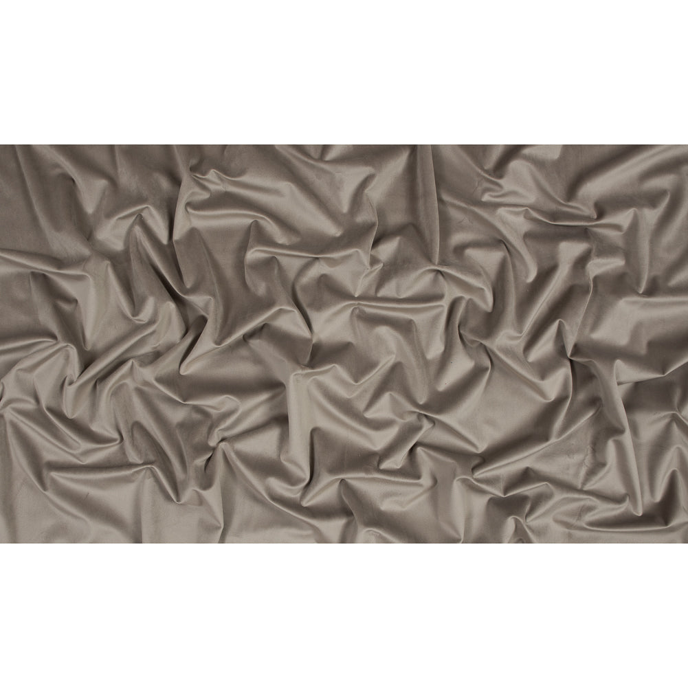 Ultra Soft Polyester Velvet - Mole - British Imported