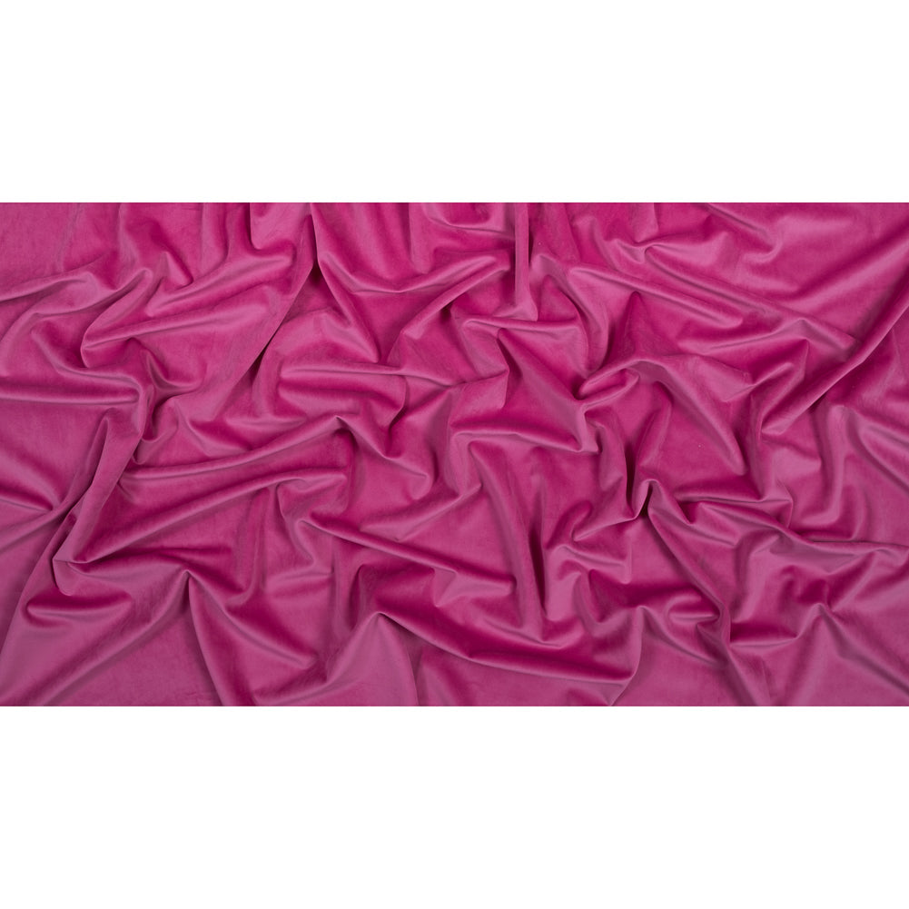 Ultra Soft Polyester Velvet - Hollyhock - British Imported