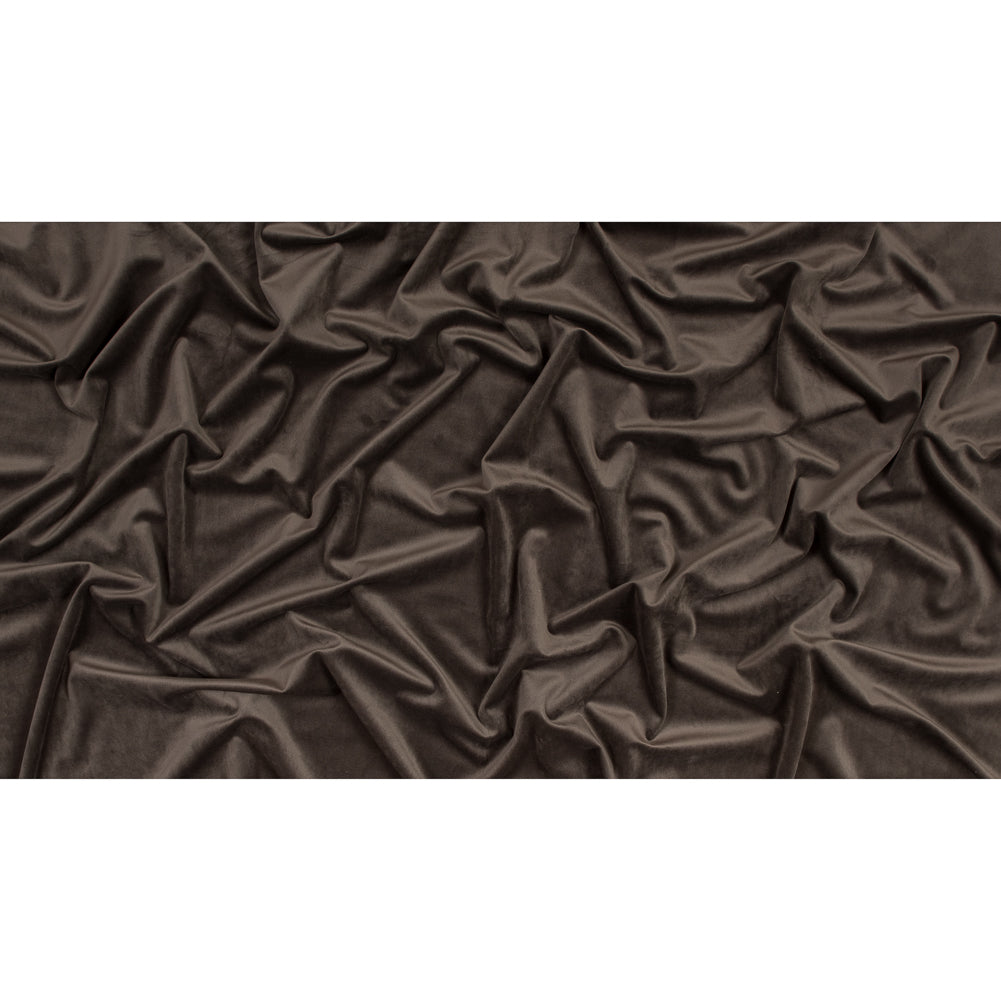 Ultra Soft Polyester Velvet - Bark - British Imported