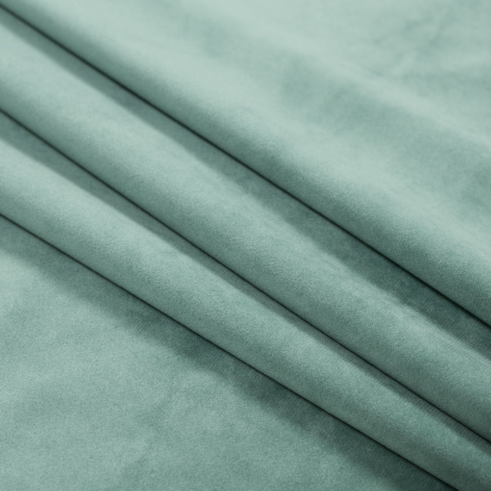 Ultra Soft Polyester Velvet - Seafoam - British Imported