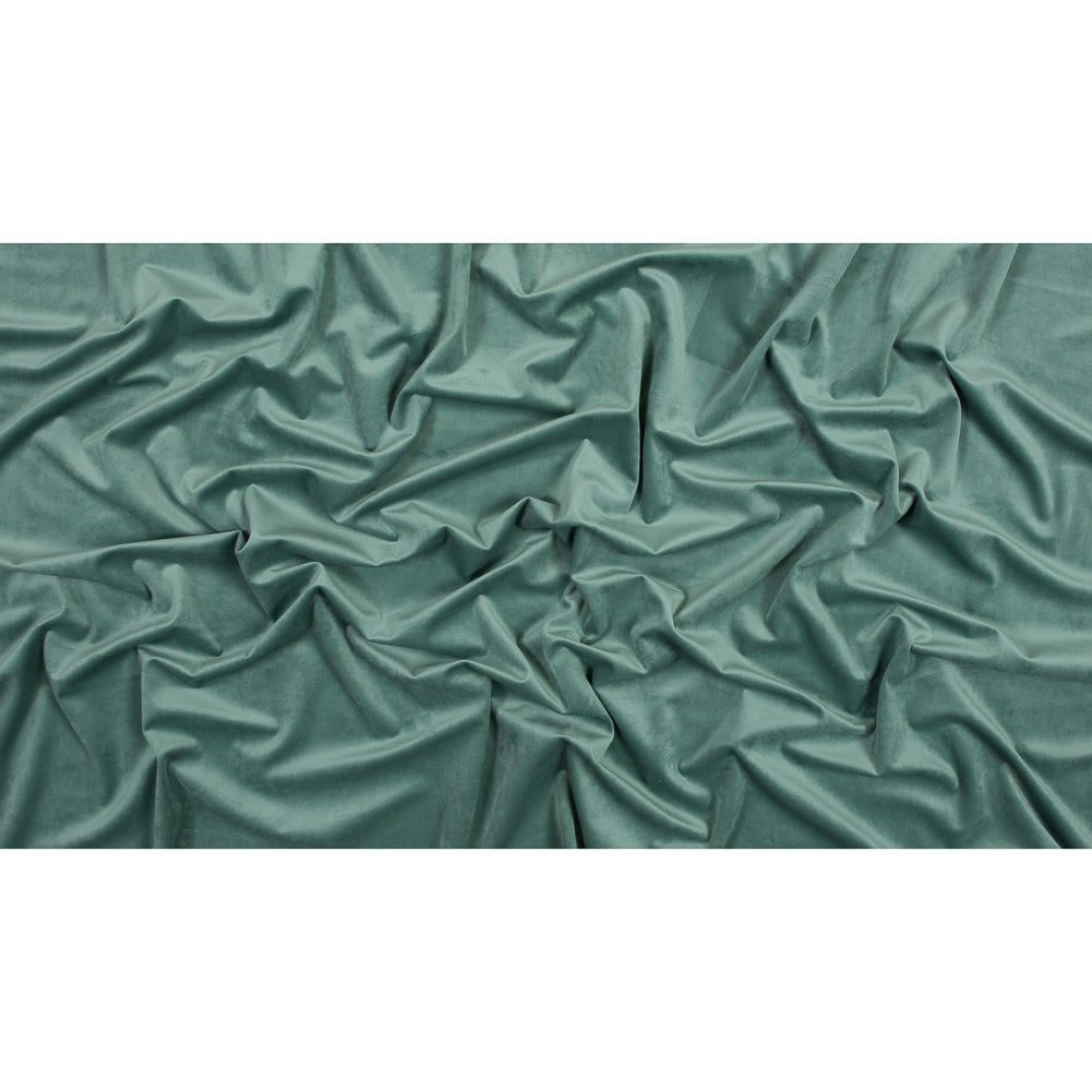 Ultra Soft Polyester Velvet - Seafoam - British Imported