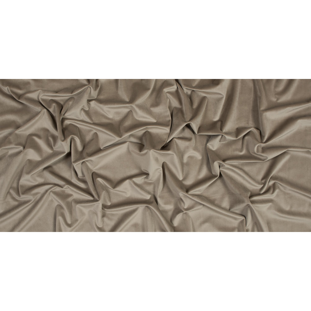 Ultra Soft Polyester Velvet - Otter - British Imported