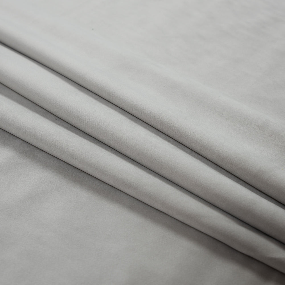 Ultra Soft Polyester Velvet - Dove - British Imported