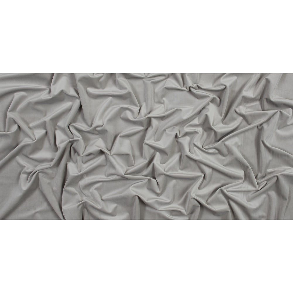 Ultra Soft Polyester Velvet - Dove - British Imported