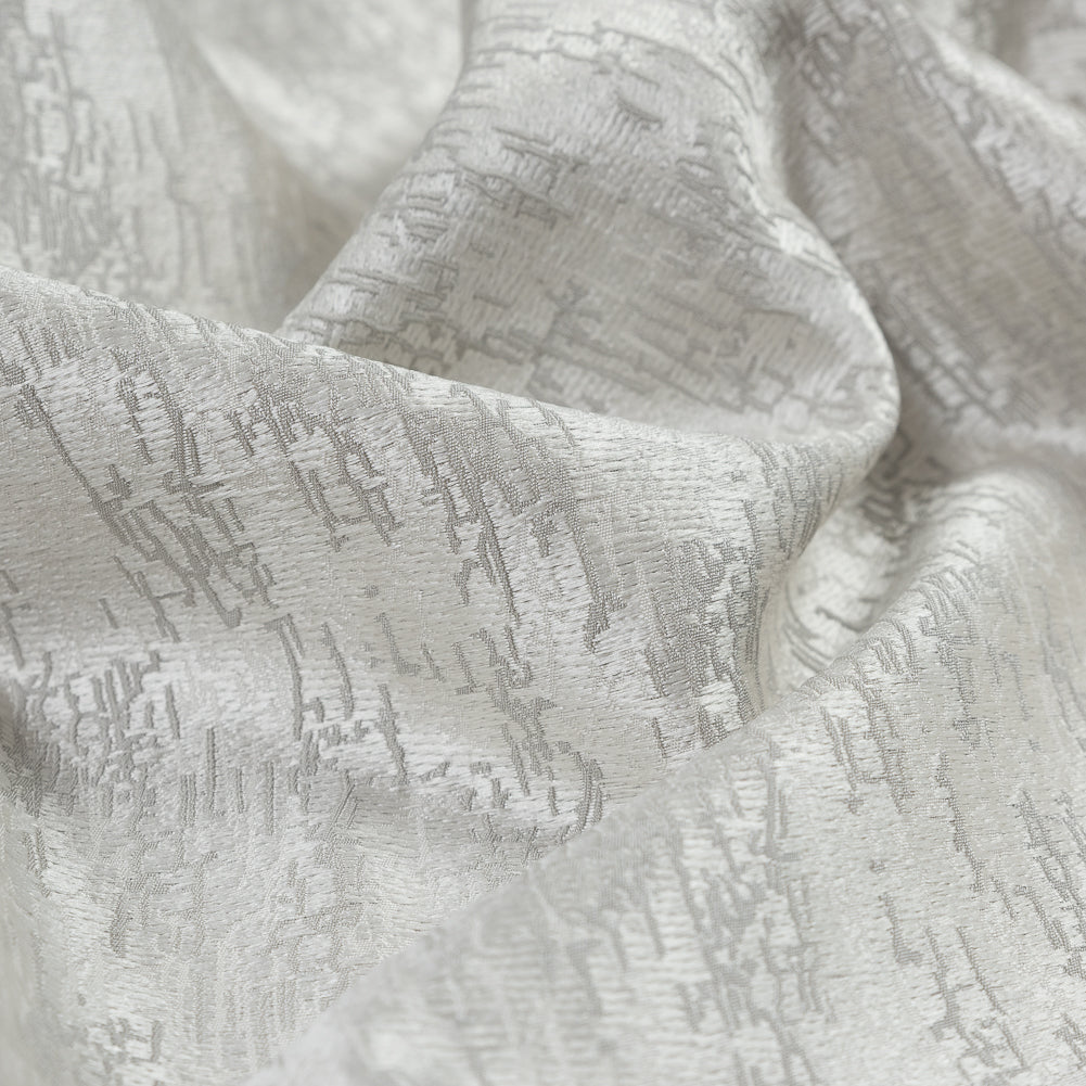 Satin-Face Jacquard - Dove Crackle - British Imported