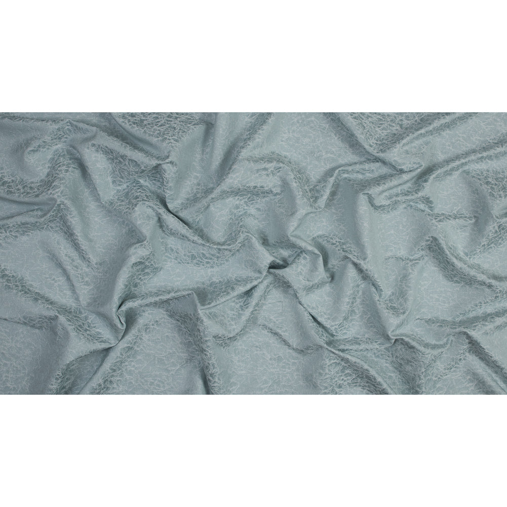 Satin-Faced Jacquard - Duckegg Cracked - British Imported