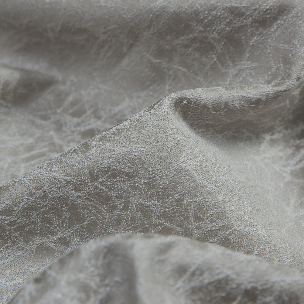 Satin-Faced Jacquard - Linen Cracked - British Imported