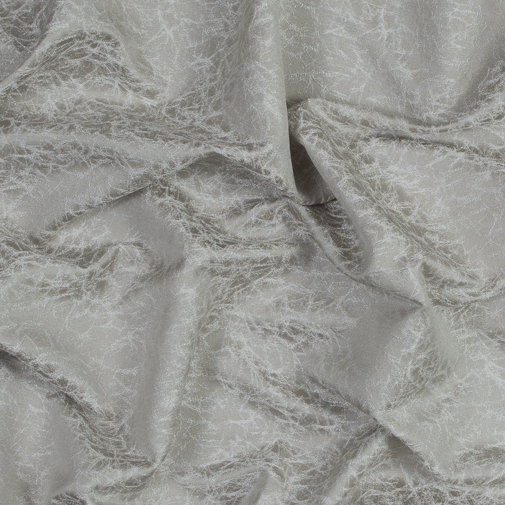 Satin-Faced Jacquard - Linen Cracked - British Imported