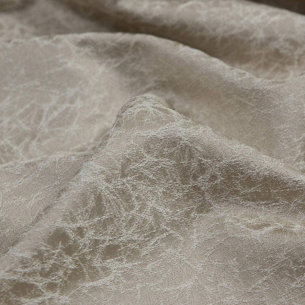 Satin-Faced Jacquard - Wheat Cracked - British Imported