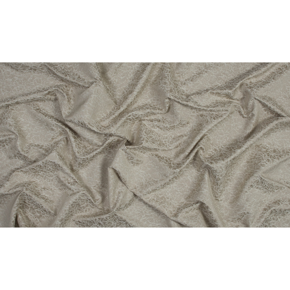 Satin-Faced Jacquard - Wheat Cracked - British Imported