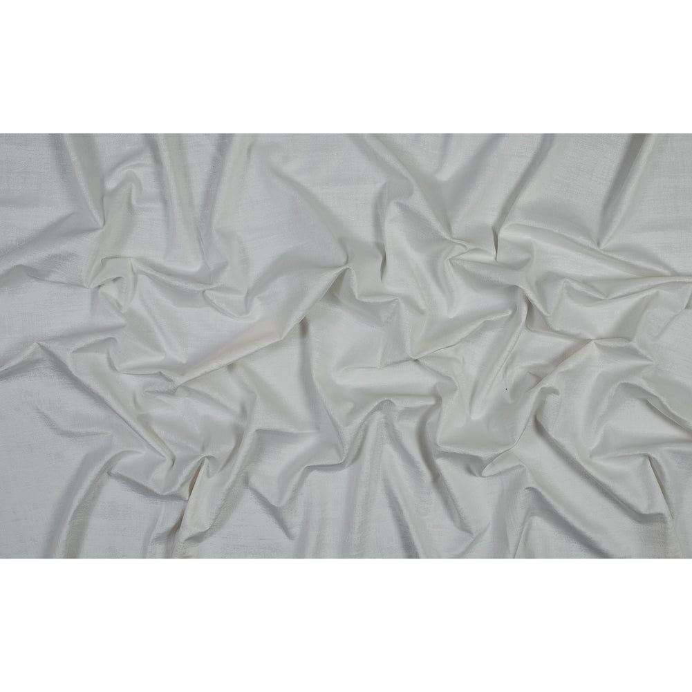 Embossed Textured Velvet - Alabaster - British Imported
