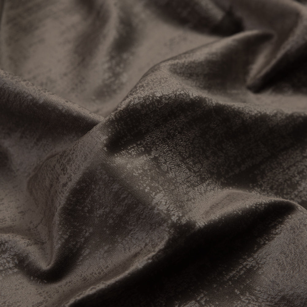 Embossed Textured Velvet - Driftwood - British Imported