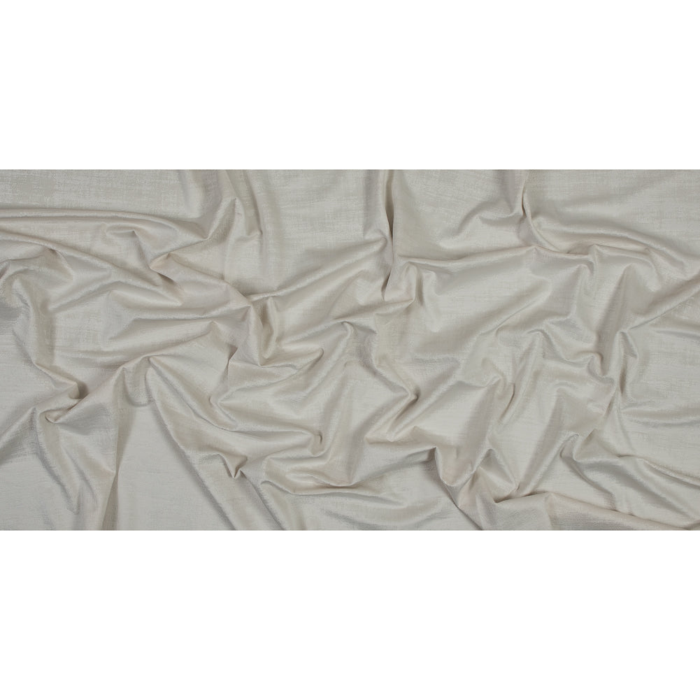 Embossed Textured Velvet - Ivory - British Imported