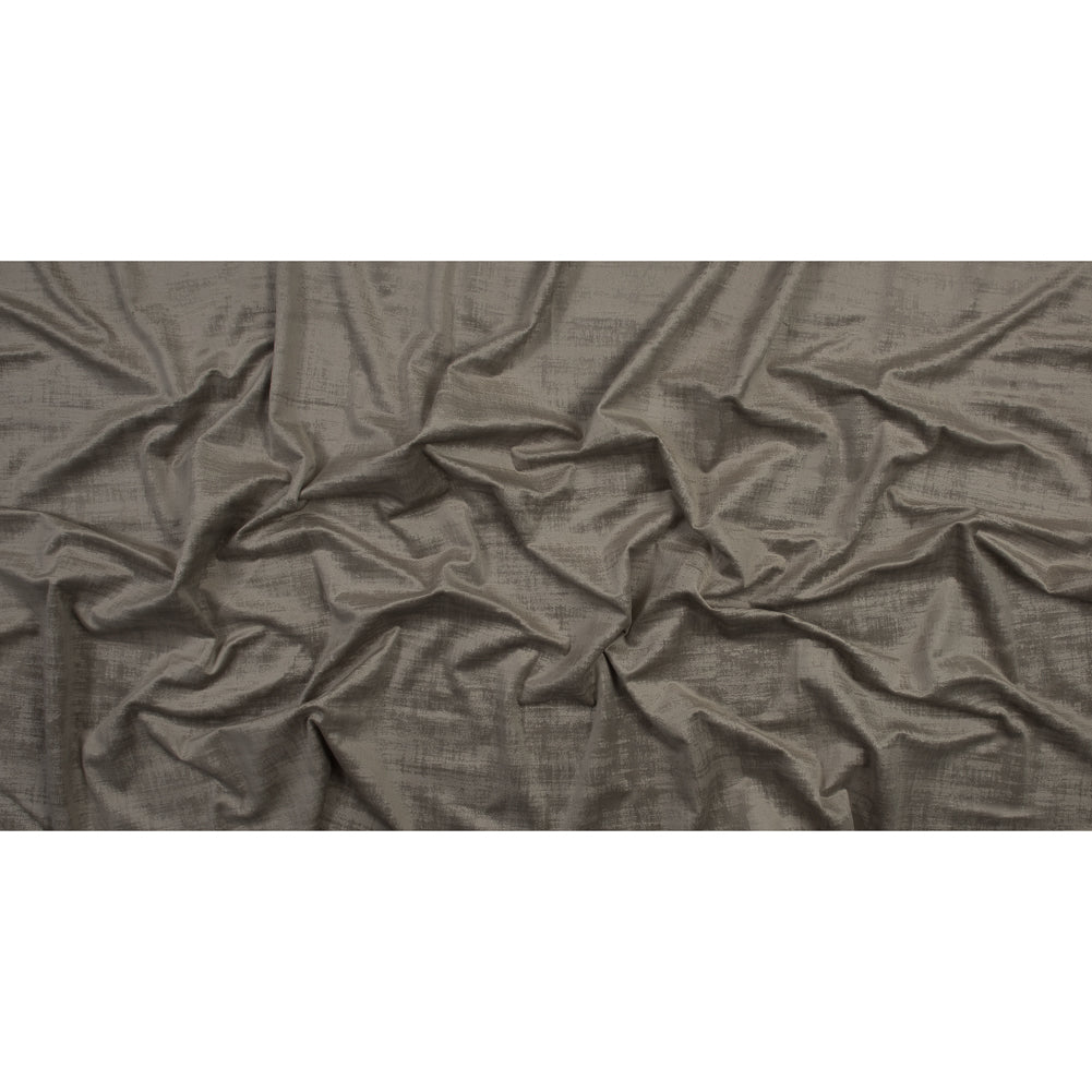 Embossed Textured Velvet - Putty - British Imported
