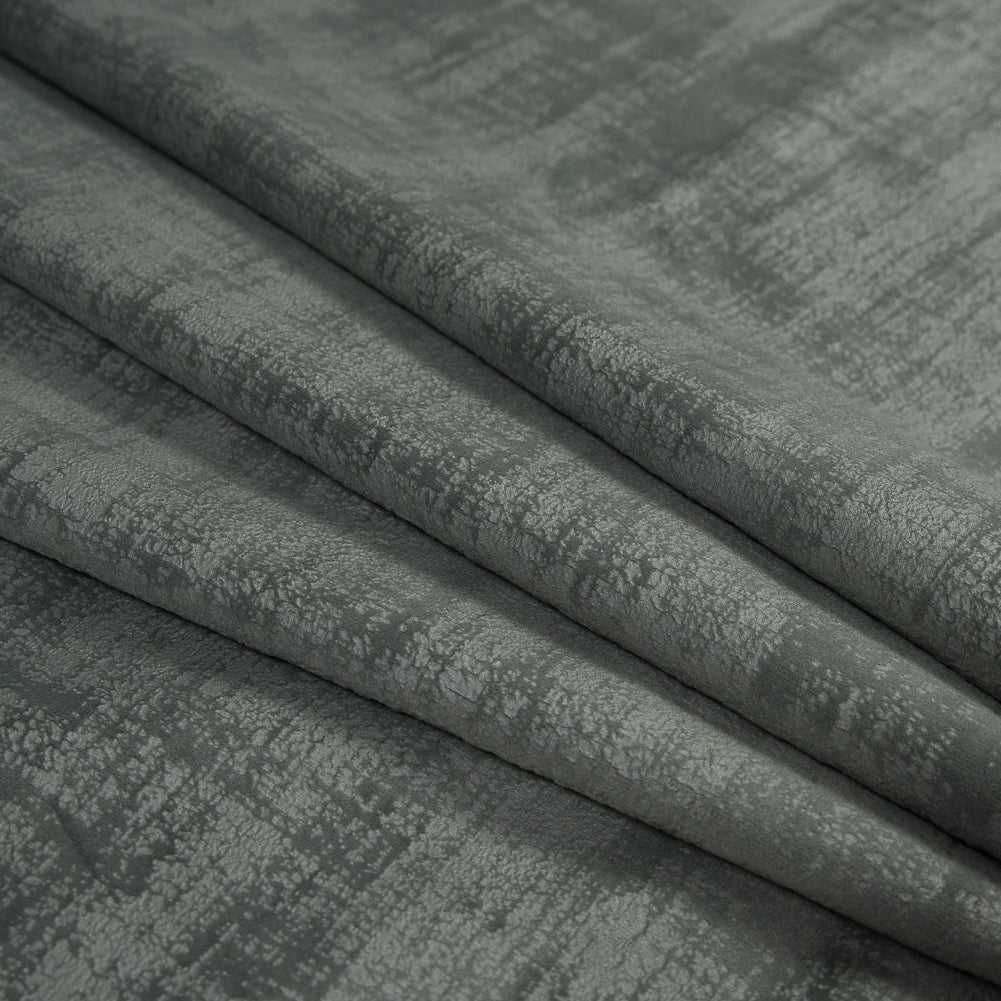 Embossed Textured Velvet - Willow - British Imported