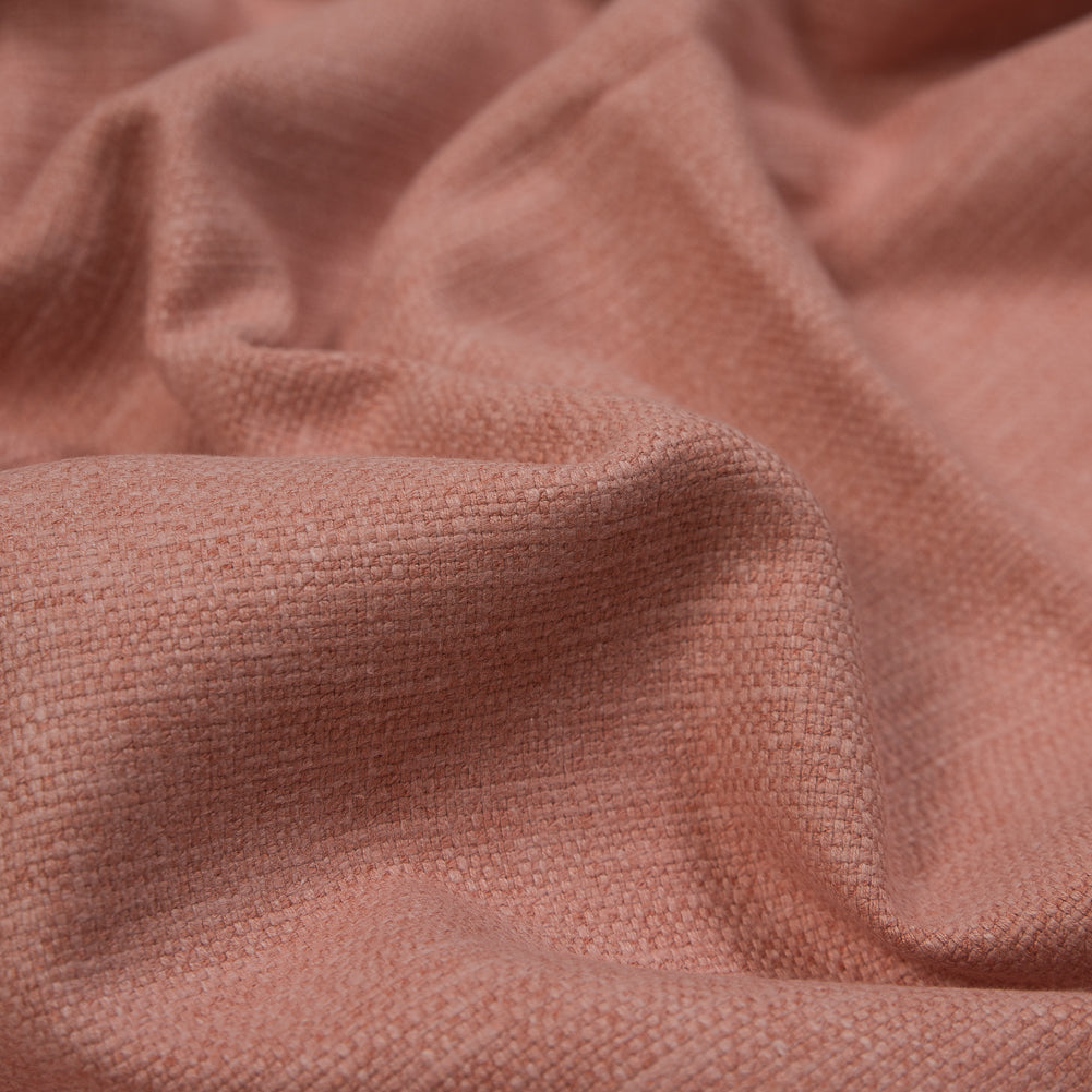 Polyester and Cotton Woven - Coral - British Imported