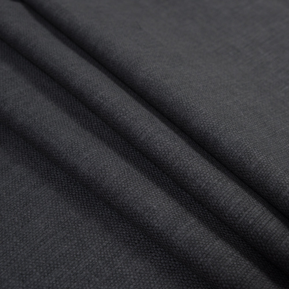Polyester and Cotton Woven - Charcoal - British Imported