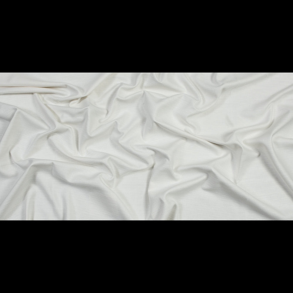 Polyester and Cotton Woven - Ivory - British Imported