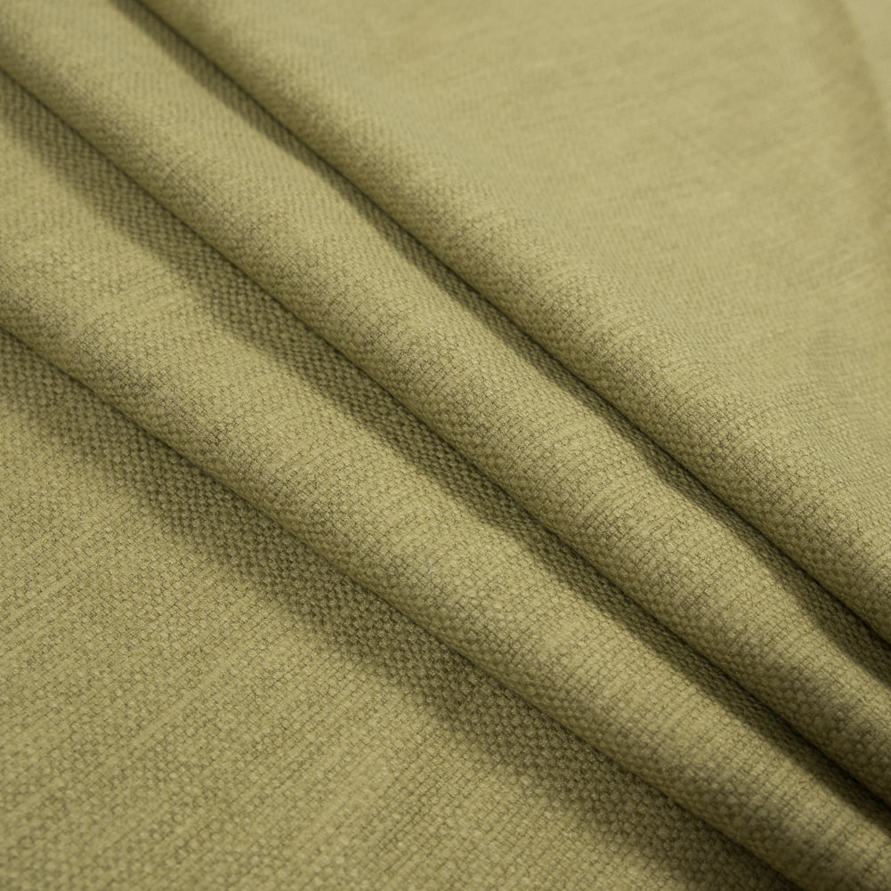 Polyester and Cotton Woven - Olive - British Imported