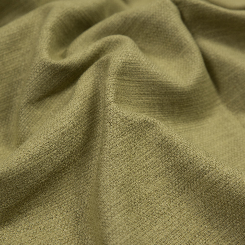 Polyester and Cotton Woven - Olive - British Imported