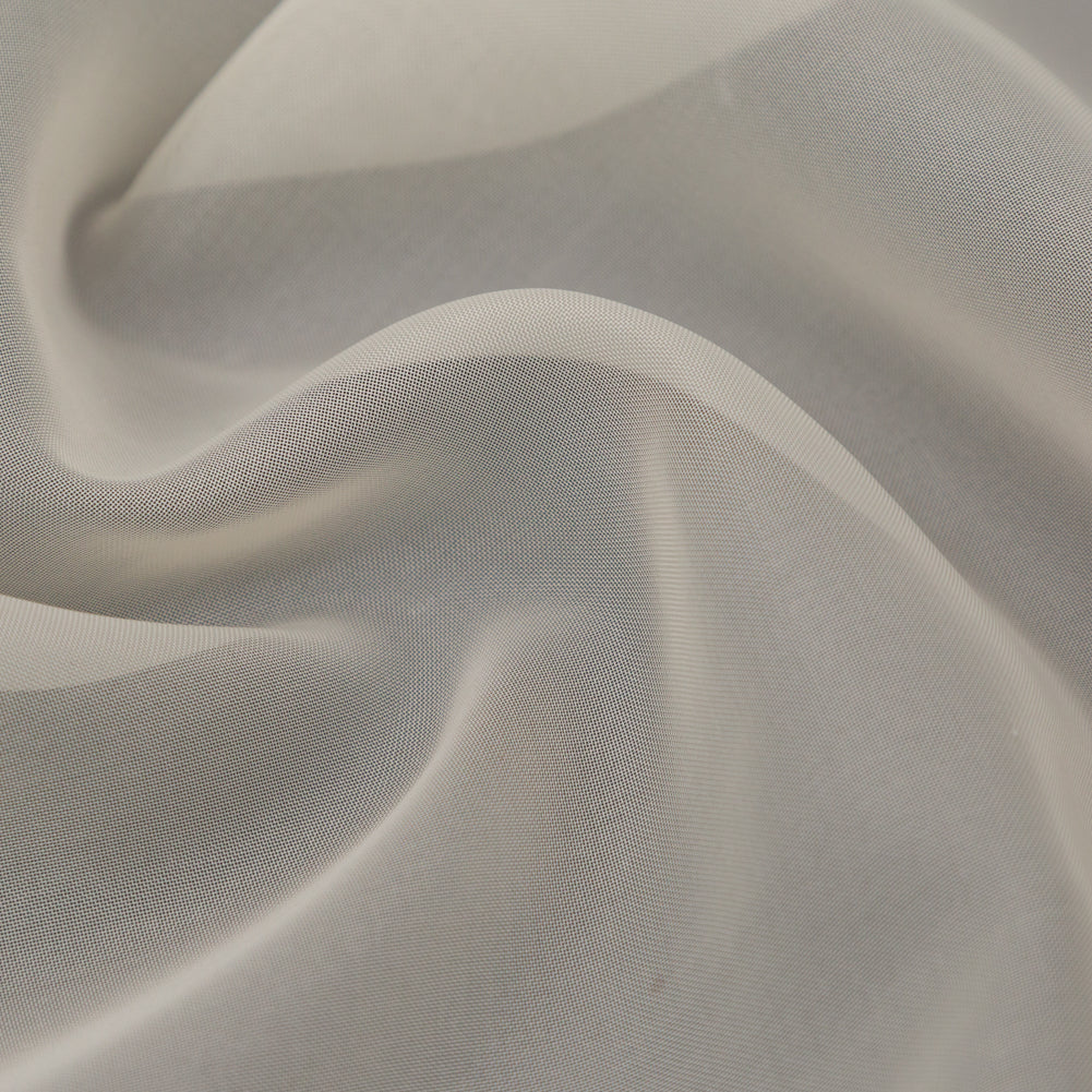 Smooth Drapery Sheers Fabric - Oyster - British Imported