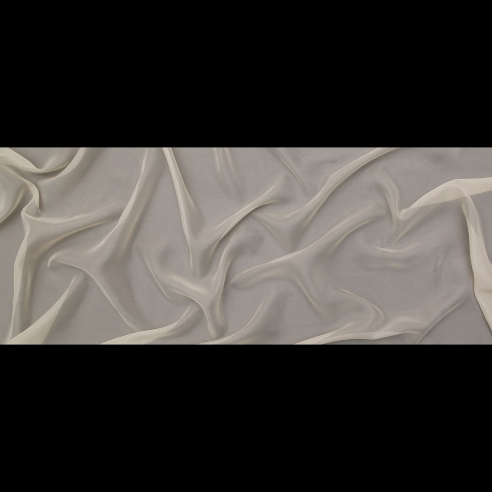 Smooth Drapery Sheers Fabric - Oyster - British Imported