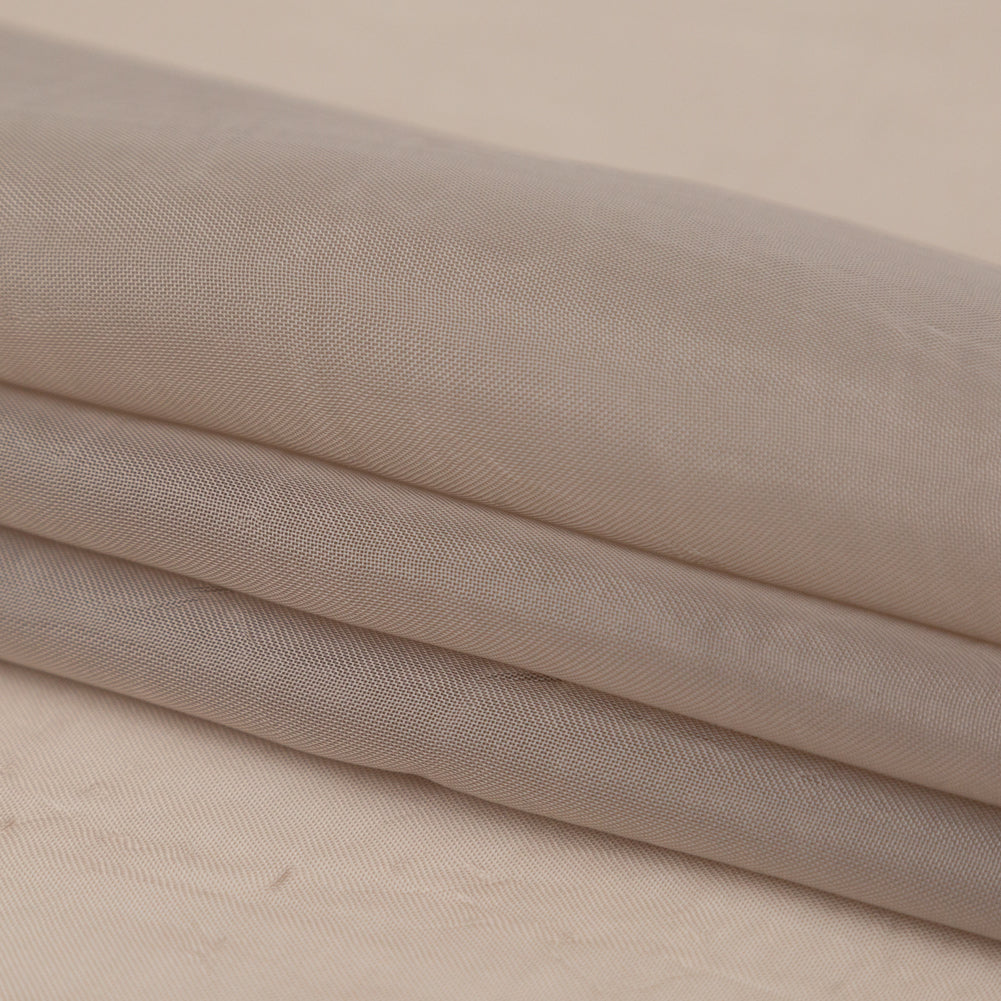 Wrinkled Drapery Sheer Fabric - Fawn - British Imported