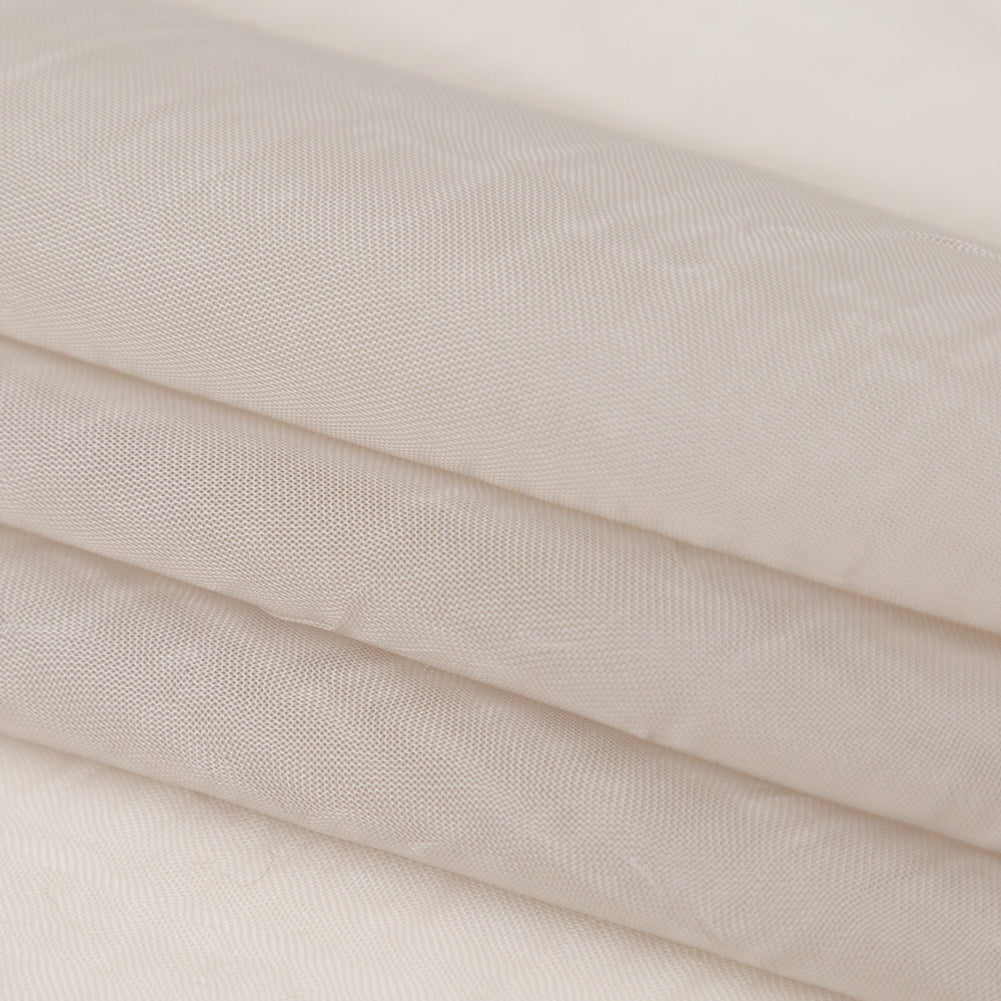 Wrinkled Drapery Sheer Fabric - Linen - British Imported