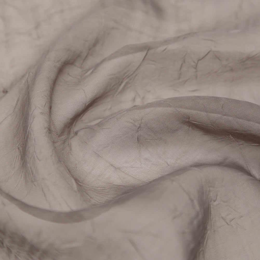 Wrinkled Drapery Sheer Fabric - Mole - British Imported