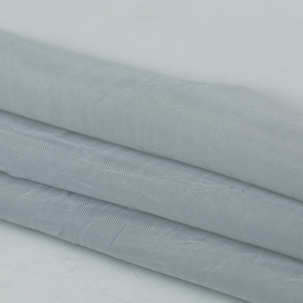Wrinkled Drapery Sheer Fabric - Sky - British Imported