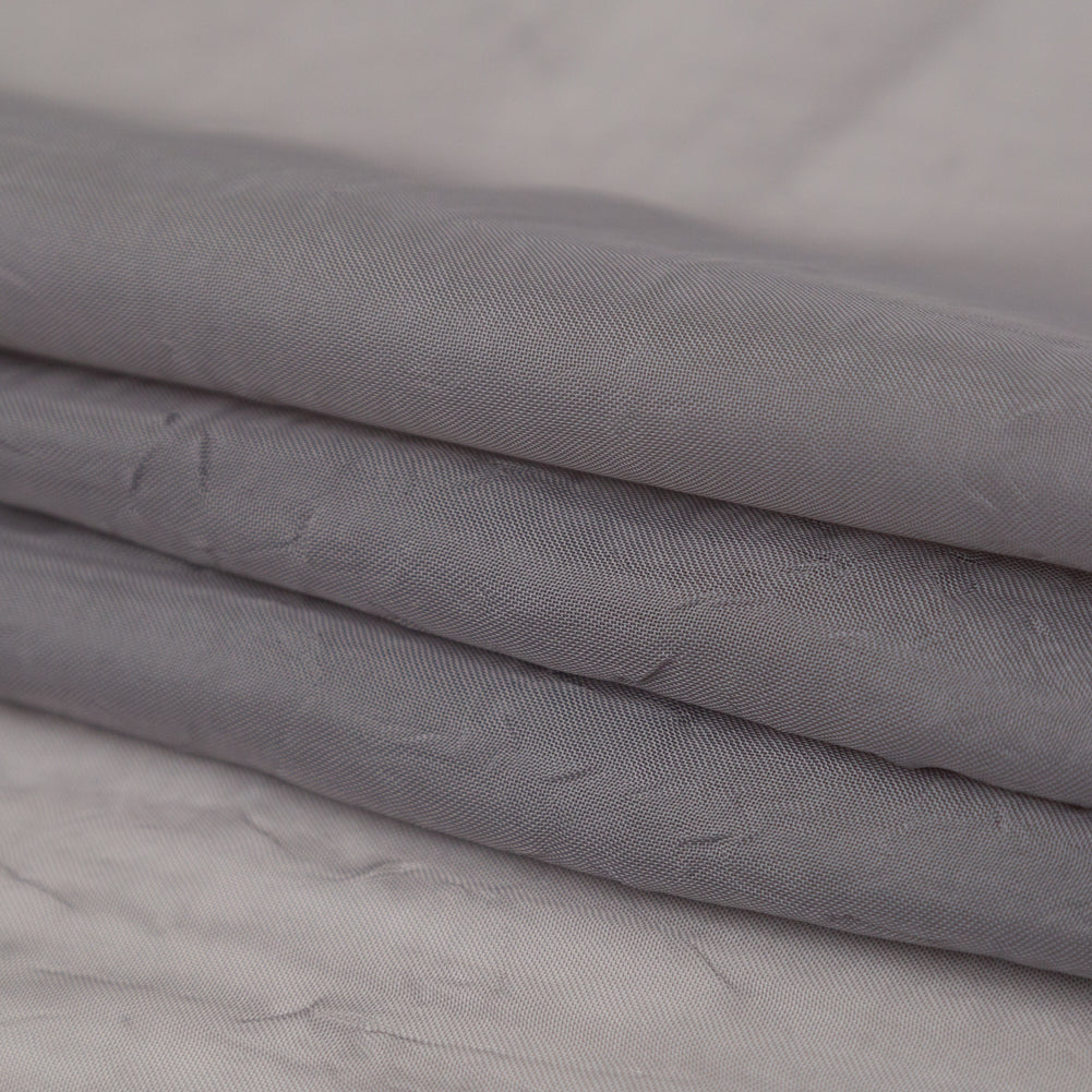Wrinkled Drapery Sheer Fabric - Smoke - British Imported