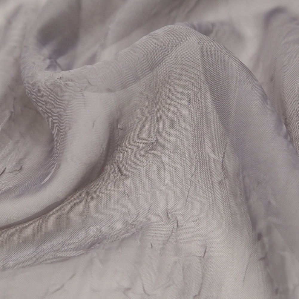Wrinkled Drapery Sheer Fabric - Smoke - British Imported