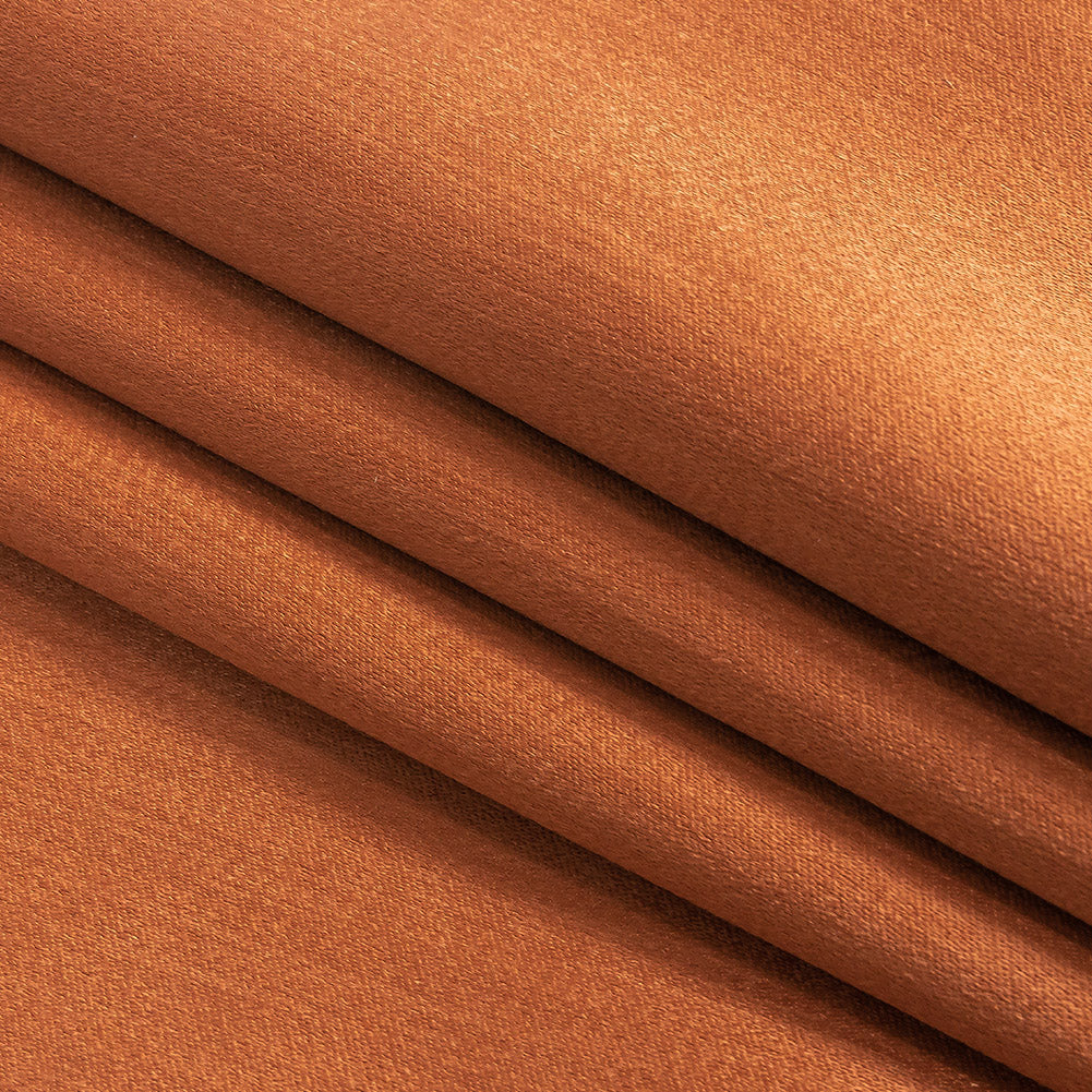 Home Decor Polyester Satin - Terracotta - British Imported