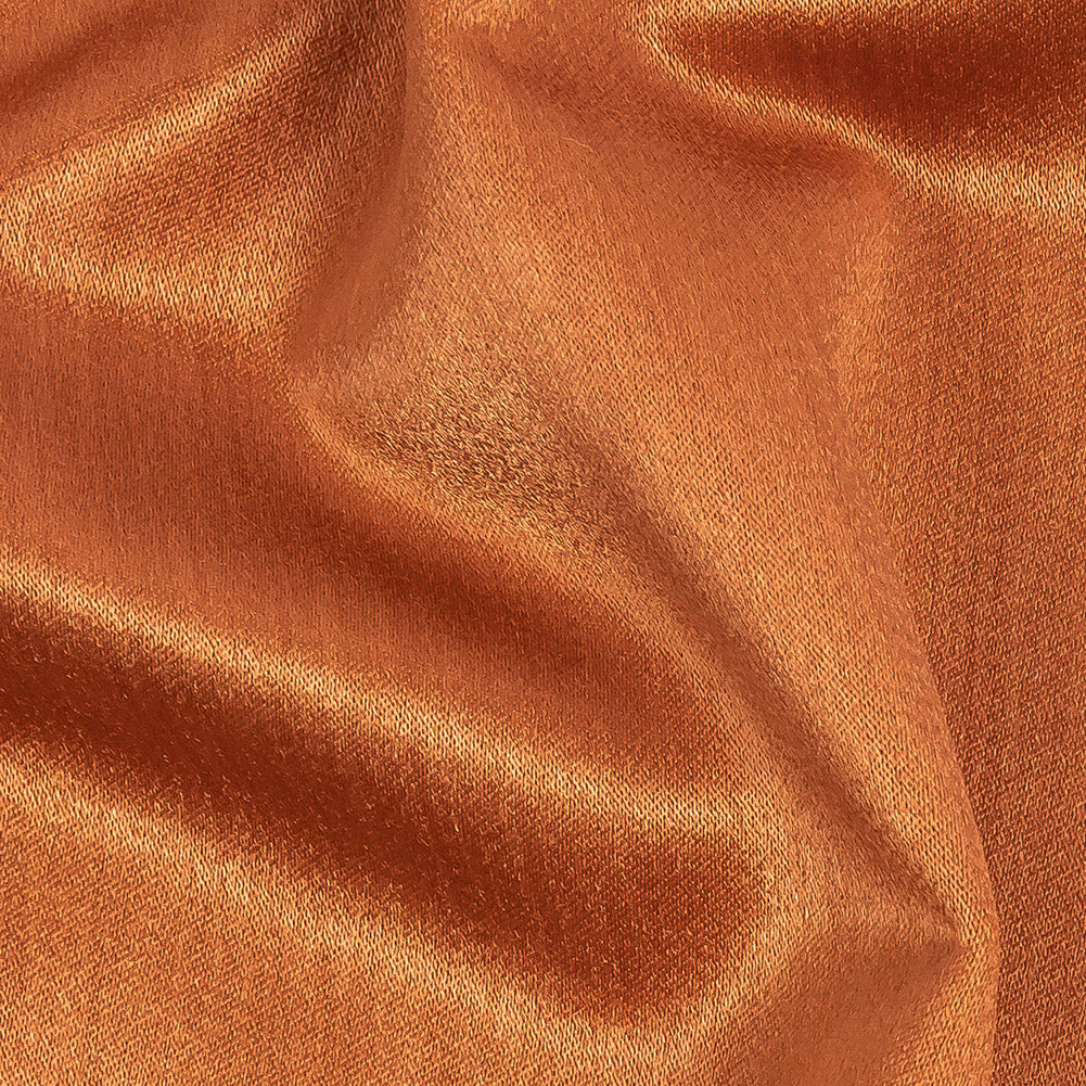 Home Decor Polyester Satin - Terracotta - British Imported