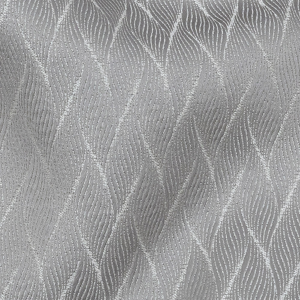 Drapery Jacquard - Graphite Flowing Leaves - British Imported