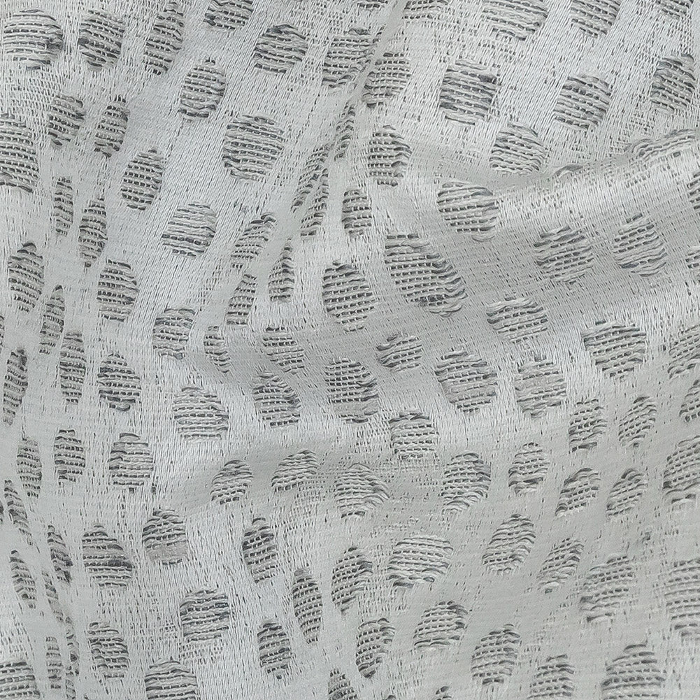 Polyester Jacquard - Platinum Spots - British Imported
