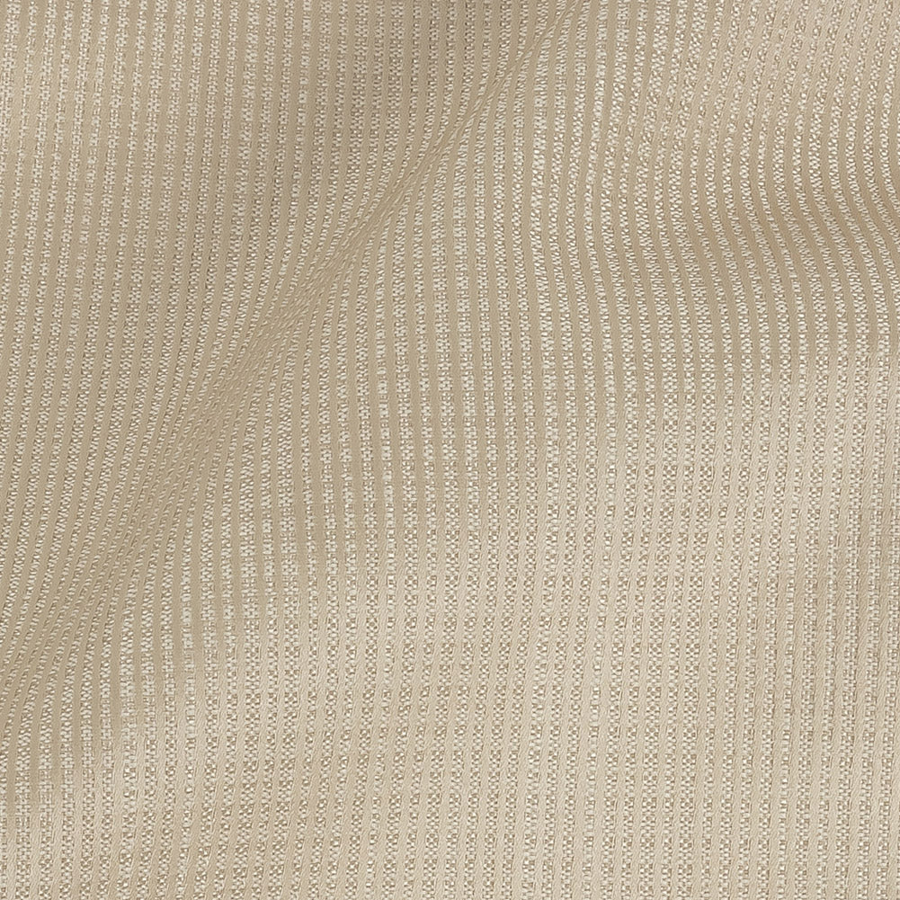 Gridded Polyester Woven - Champagne - British Imported